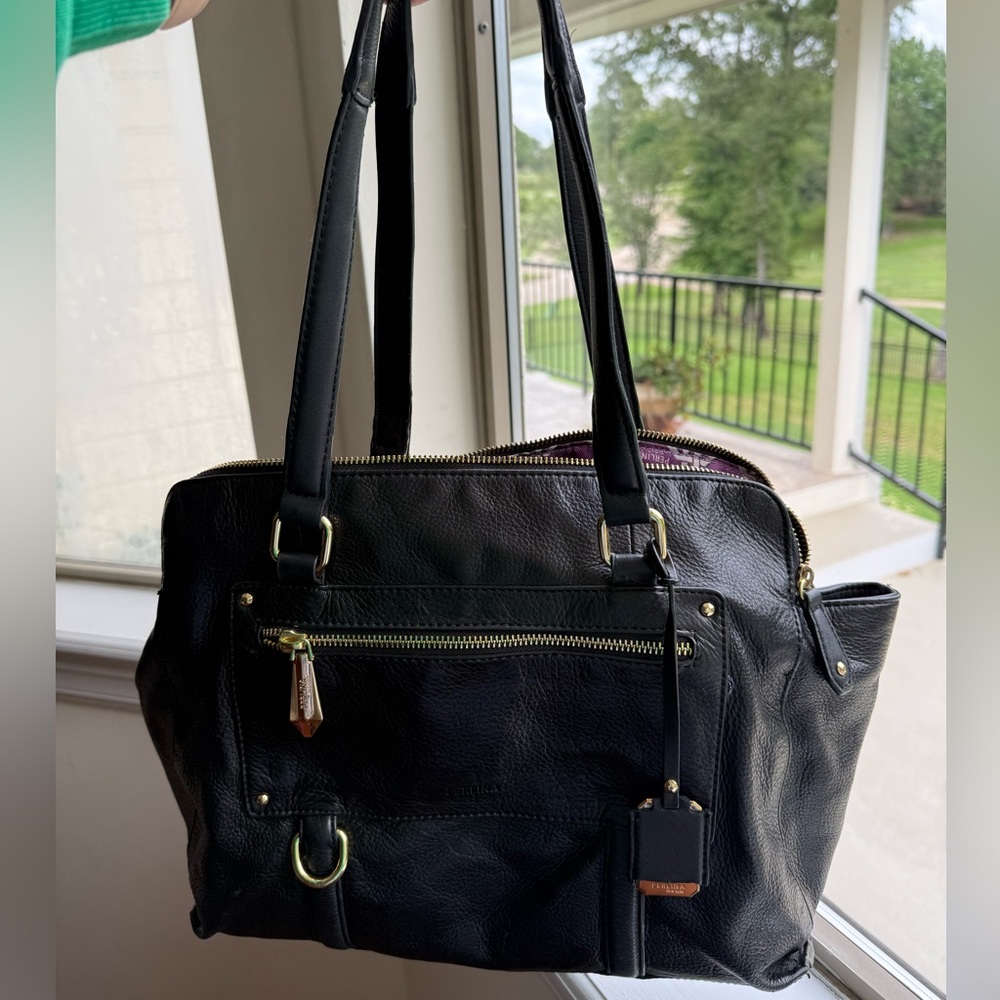 Perlina Leather Satchel
